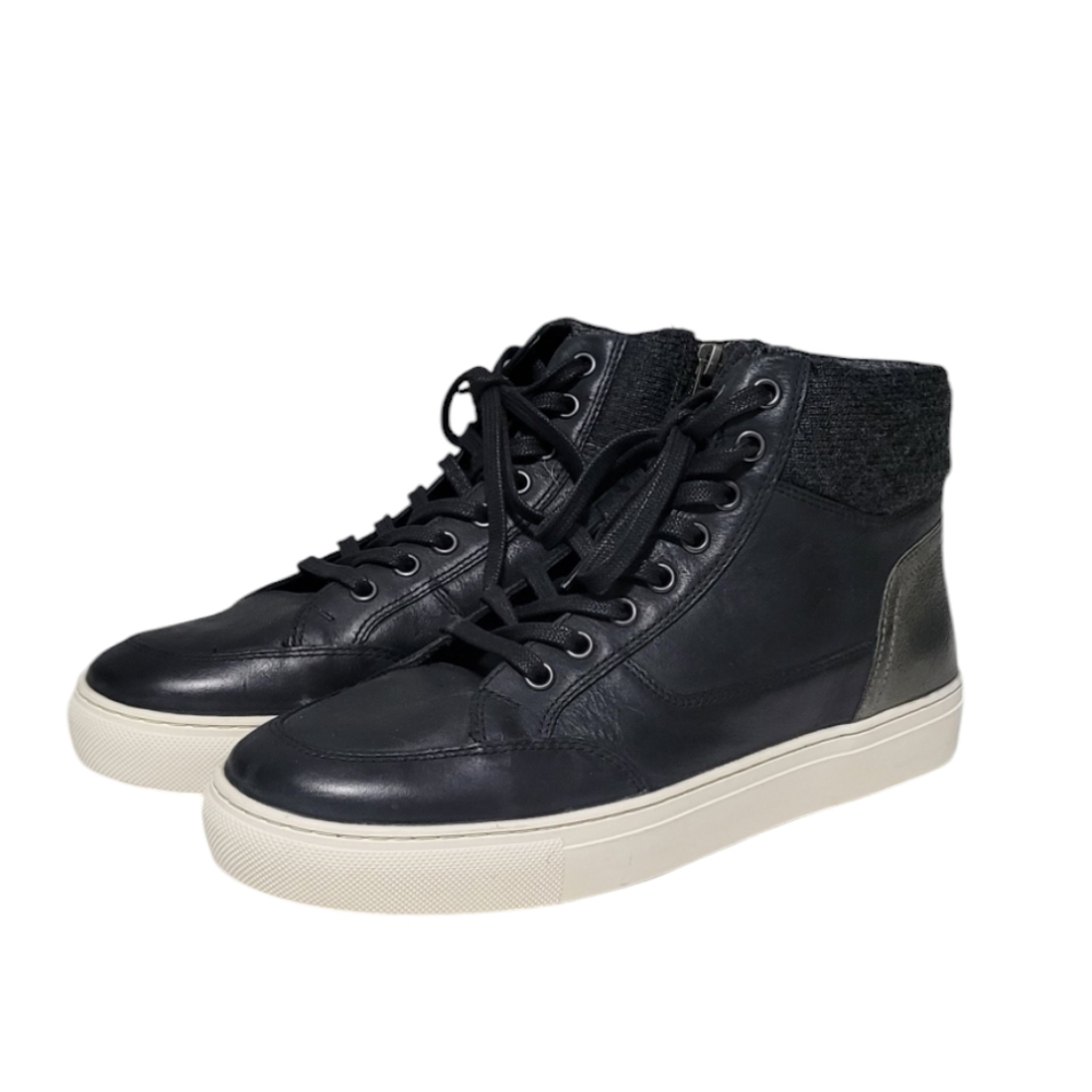 Men's Black High-Top Sneakers